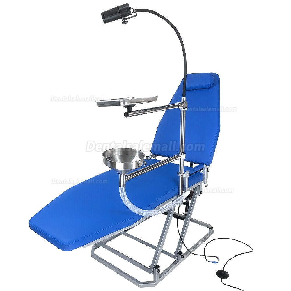 Greeloy Upgrated Portable Folding Chair with LED Cold Light and Instrument Tray Full Set GU-P109